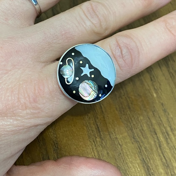 Adjustable celestial ring - Picture 3 of 3